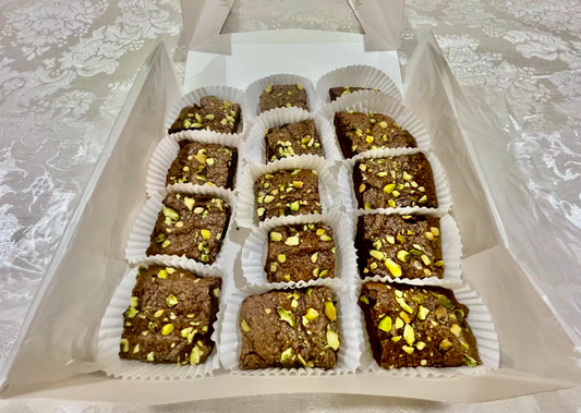 Pistachio Chocolate Brownies